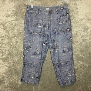 Liz Claiborne Women Retro Classic Michaela Mid Rise Pedal Pusher Crop Jean 12